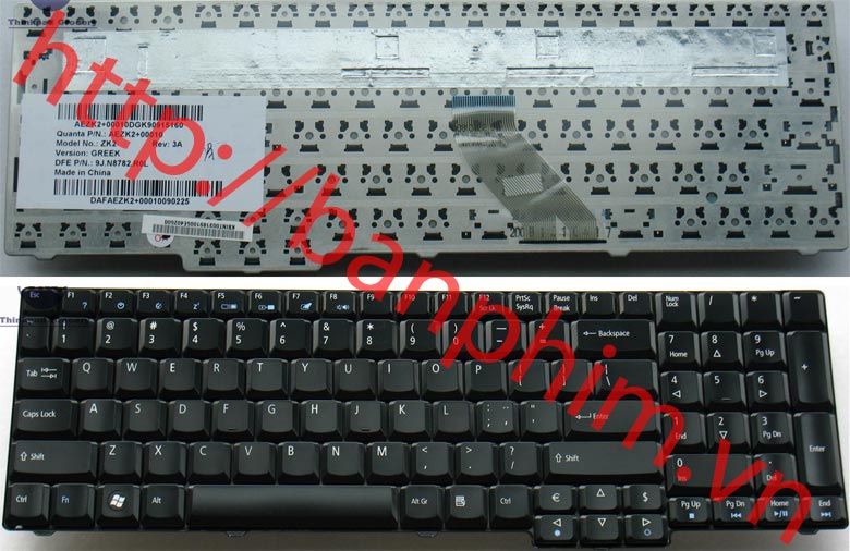 Bàn phím Acer Aspire 5735Z 6530 6530G 6930 6930G Keyboard 