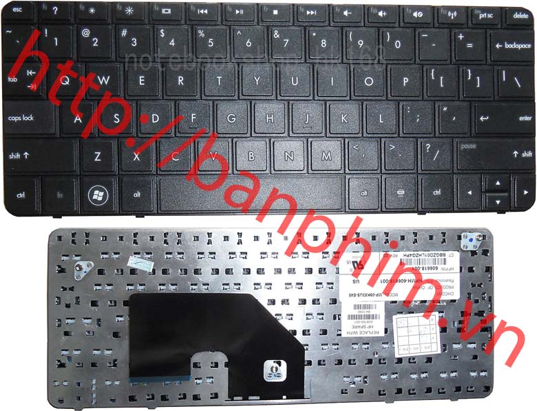 Bàn phím HP COMPAQ MiNi CQ10 1103 110-3000 110-3500 110-3600 Keyboard 