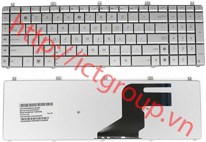 bàn phím laptop ASUS Keyboard N55S