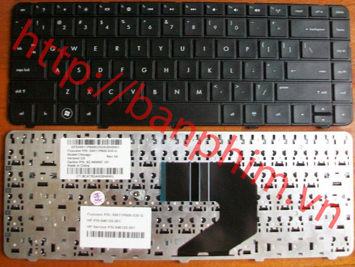 Bàn phím HP Compaq Presario CQ43 Q43 Pavilion G4-1000 G6-1000 Keyboard 