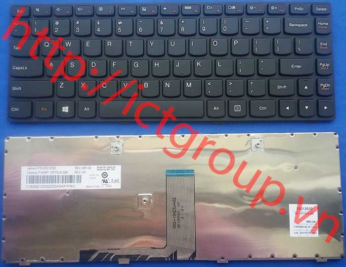 Bàn phím keyboard laptop LENOVO IDEAPAD S400