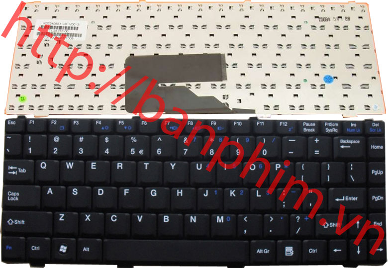 Bàn phím laptop Fujitsu SIEMENS Amilo A1655 Li1705 L7320 L7320GW  L1310 L1310G V2030 V2035 V2055 V3515 keyboard 