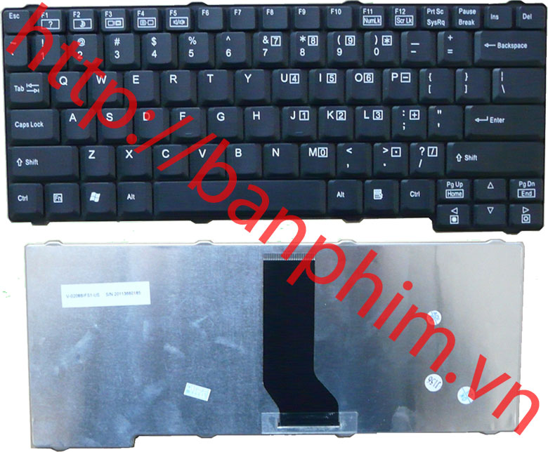 Bàn phím laptop Fujitsu Siemens V5505 V5515 V5535 V5545 V5555 M9400 Keyboard