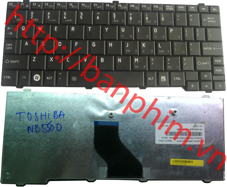 Bàn phím laptop Toshiba NB250 NB255 NB300 NB 300 NB301 NB302 NB3​03 NB305 NB520 NB500 NB550D NB505 keyboard 