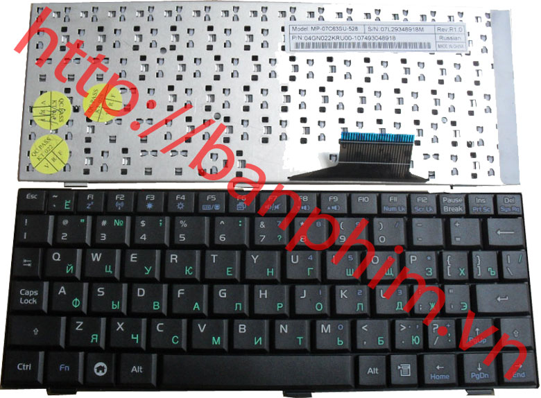 Bàn phím netbook ASUS EEEPC EEE PC 700 701 900 901 Keyboard 