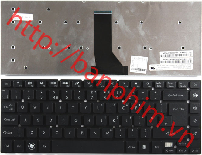Bàn phím laptop Gateway NV47H NV47h02h NV47h03h NV47H16V Keyboard 