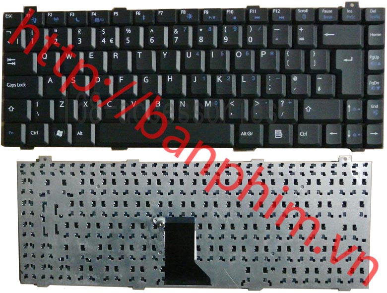 Bàn phím laptop Gateway SA8 SA6 SA1 M-6750 M-6889u M-6888u M-6317 M-6750H keyboard