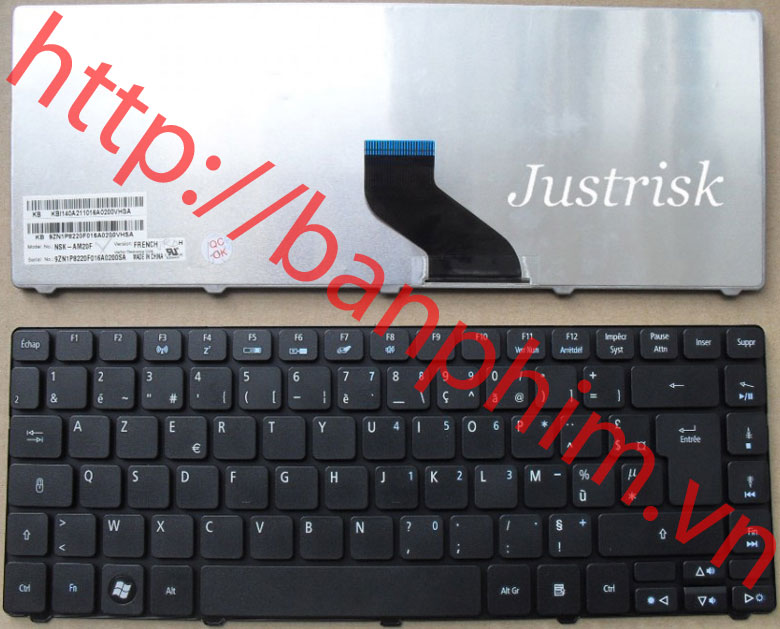 Bàn phím laptop eMachines D732G D732Z D732ZG Keyboard 