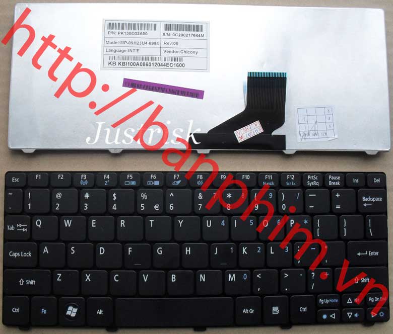 Bàn phím laptop Acer eMachines M350 keyboard 