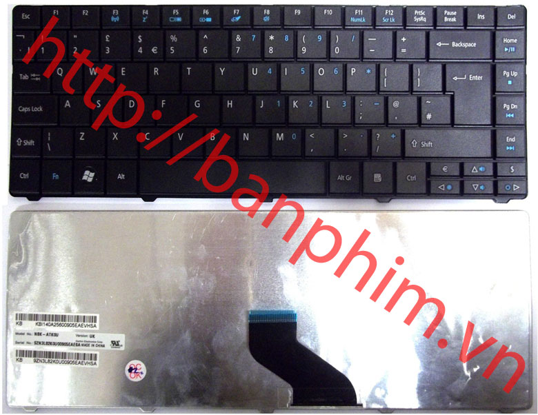 Bàn phím laptop Gateway NS30 NS41 NS41I Keyboard 