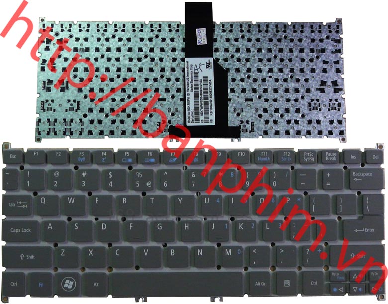 Bàn phím laptop Acer Aspire Ultrabook S3 S3-951 S5-391 V5-171 Keyboard 