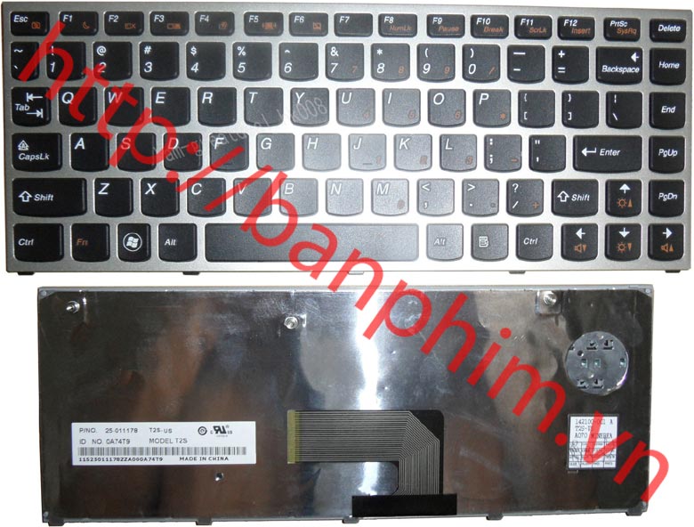 Bàn phím laptop Lenovo Ideapad U460 U460A Keyboard 