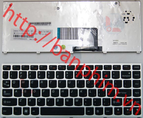 Bàn phím laptop Lenovo IdeaPad U460s keyboard 