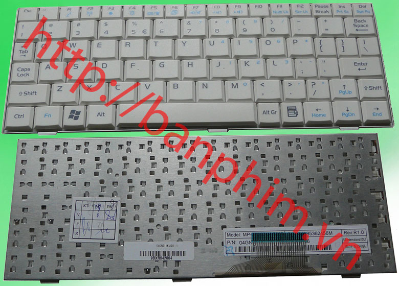 Bàn phím netbook ASUS Eee PC EPC 8G 4G 2G Keyboard 