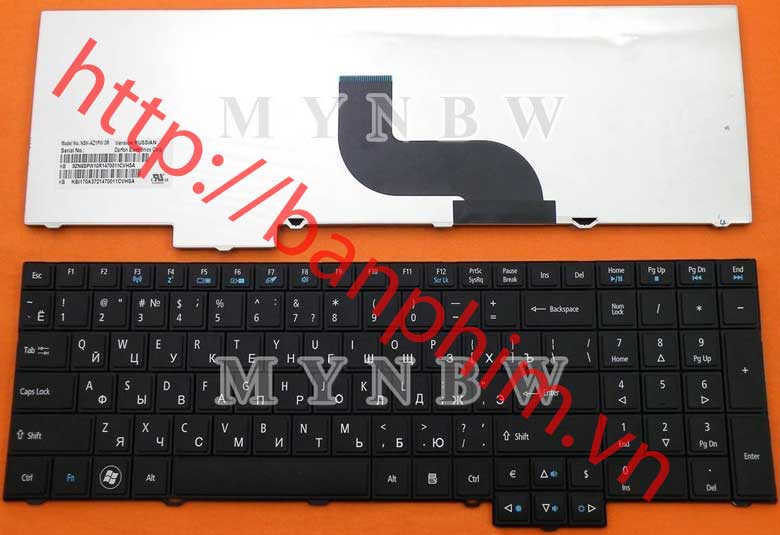 Bàn phím laptop Acer TravelMate 5760 5760G 7750 7750G 7750Z Keyboard 