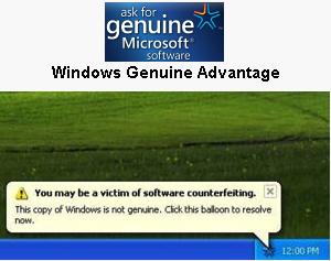 Genuine microsoft software - WGA Notifications