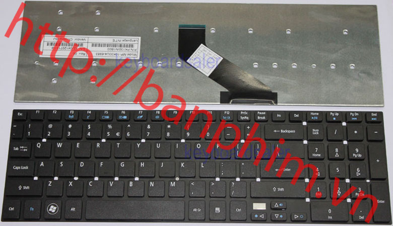 Bàn phím laptop Acer Aspire V3-531 V3-551 V3-551G V3-571 V3-571G V3-731 V3-771 V3-771G keyboard