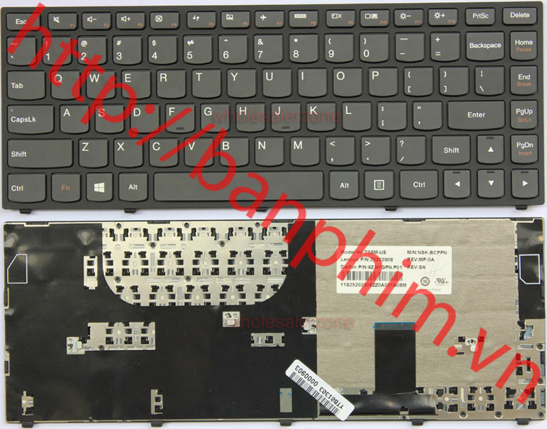 Bàn phím laptop Lenovo IdeaPad Yoga 13 keyboard 