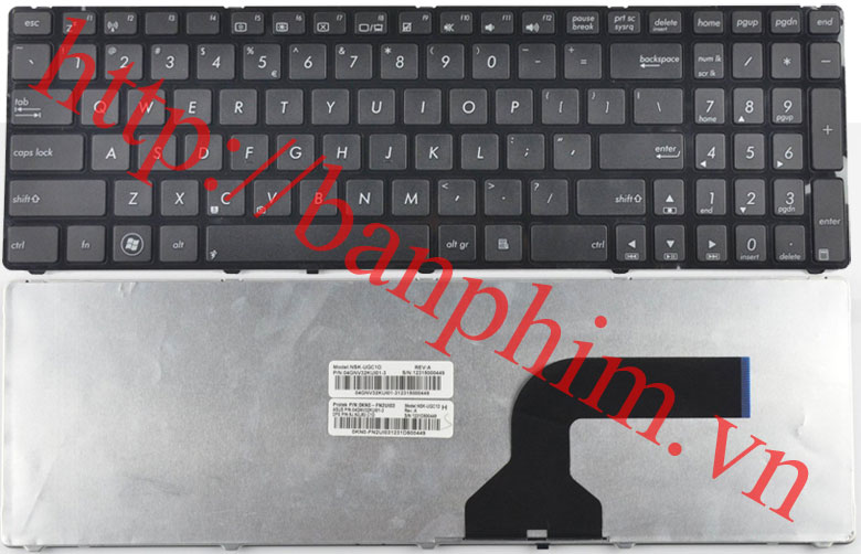 Bàn phím laptop ASUS K53SD A52JU A52DE K72DY K72JB K72JT N60DP keyboard