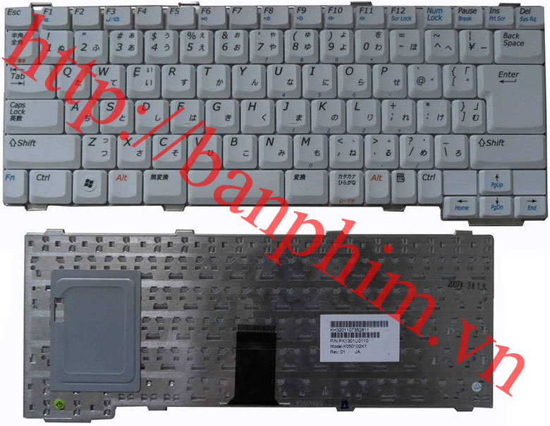 Bàn phím laptop NEC Lavie LL550 K050102K1 tiếng Japanese Keyboard