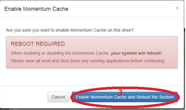 SSD Momentum Cache